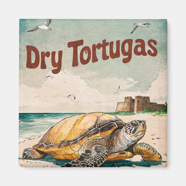 Imán Parque Nacional de Tortugas Secas, Florida (Frente)