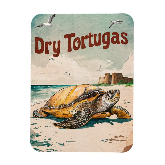 Imán Parque Nacional de Tortugas Secas, Florida (Vertical)