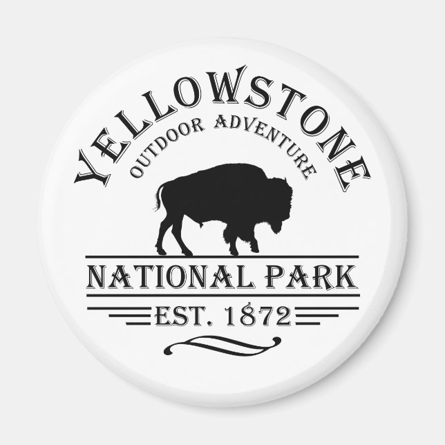 Imán parque nacional de yellowstone (Frente)