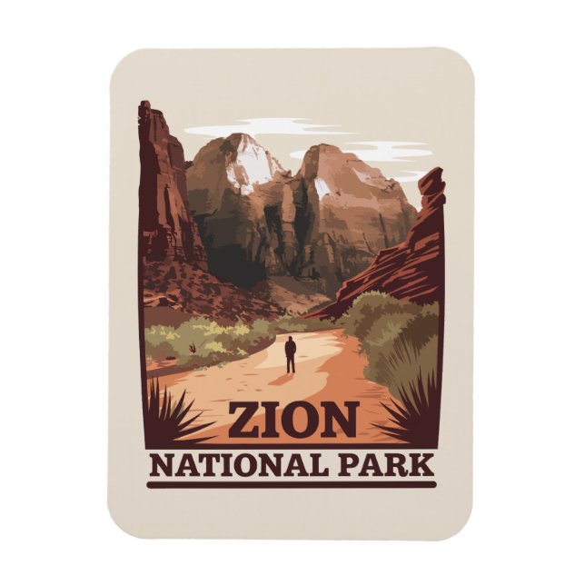 Imán Parque nacional de Zion (Vertical)