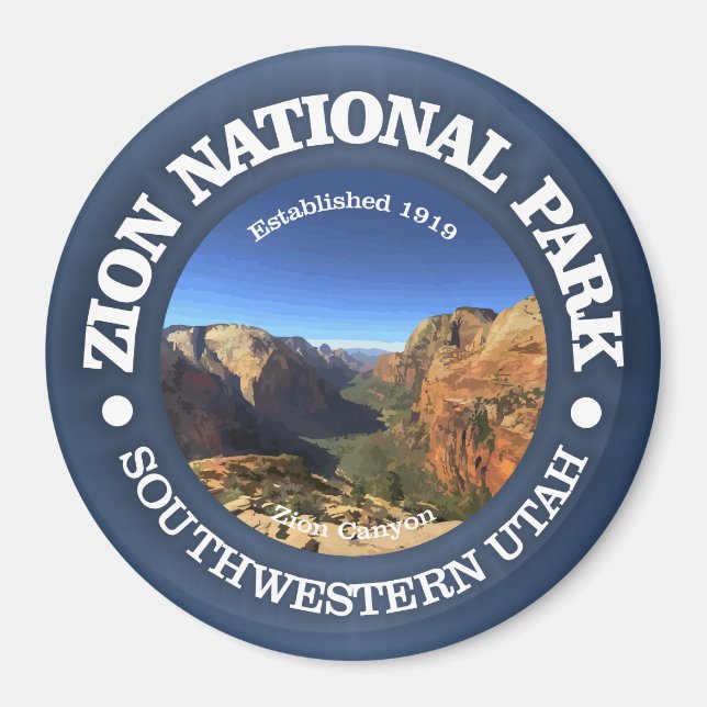 Imán Parque nacional de Zion (Frente)