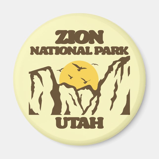 Imán Parque nacional de Zion (Frente)