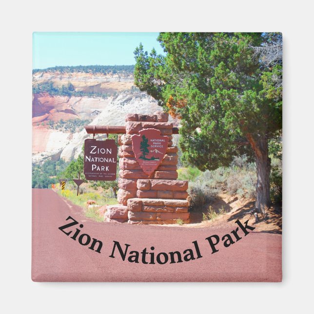 Imán Parque nacional de Zion Estados Unidos (Frente)
