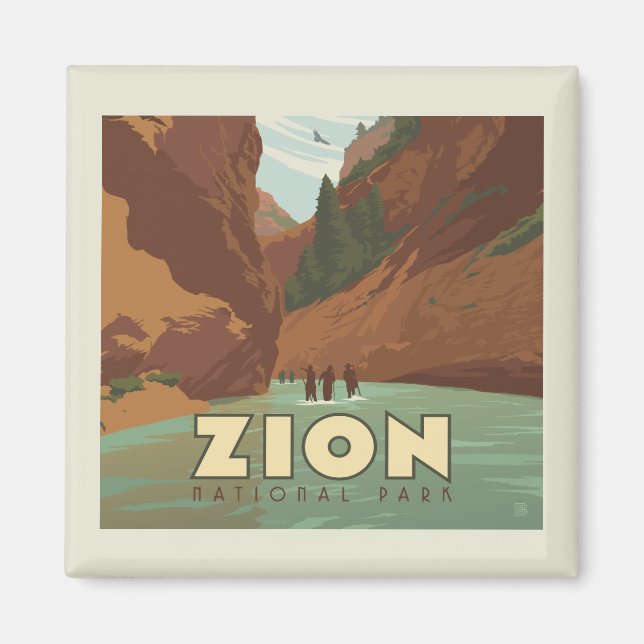 Imán Parque nacional de Zion | Las estrechas (Frente)