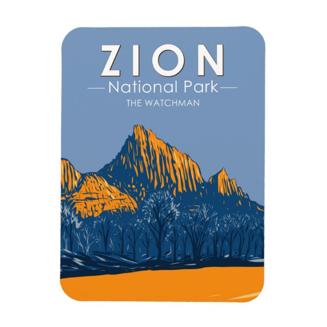 Imán Parque nacional de Zion, Utah, la cosecha de Watch (Vertical)