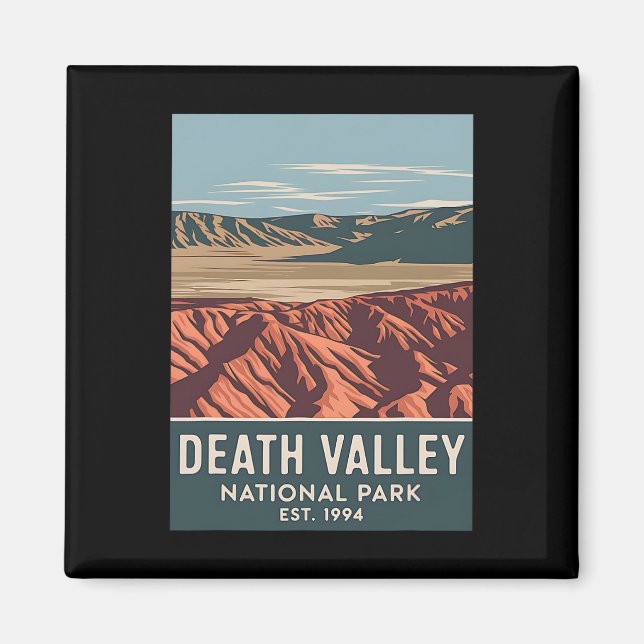 Imán Parque Nacional Death Valley Camping Vintage Sende (Frente)