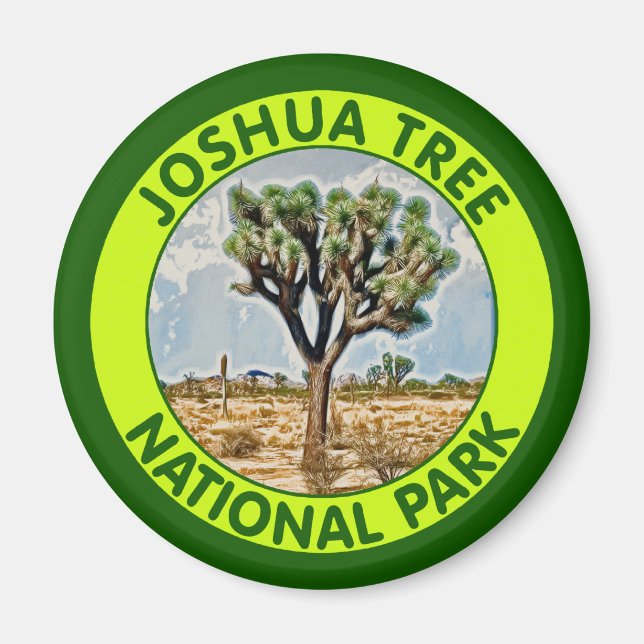 Imán Parque Nacional del Árbol Joshua, California (Frente)
