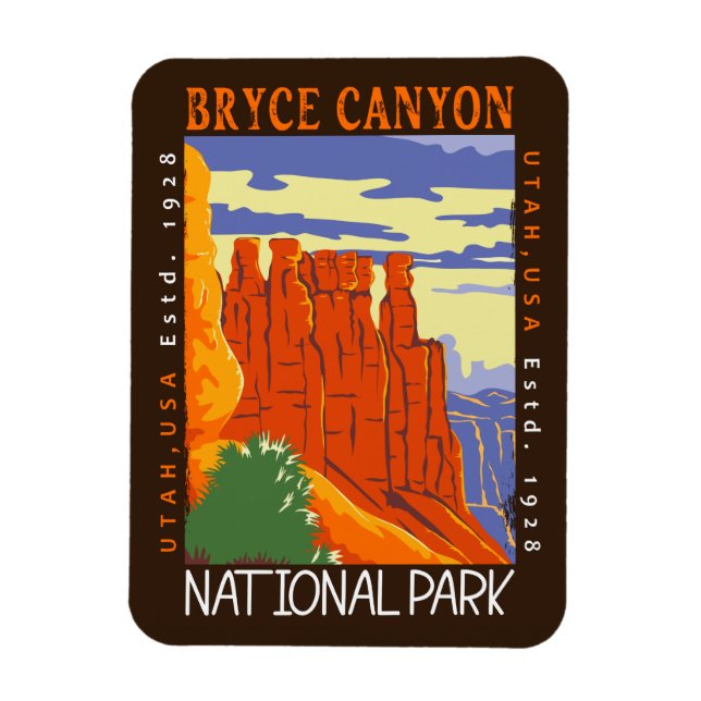 Imán Parque nacional del cañón de Bryce en Utah (Vertical)