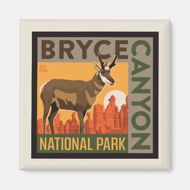 Imán Parque nacional del Cañón de Bryce | Utah (Frente)
