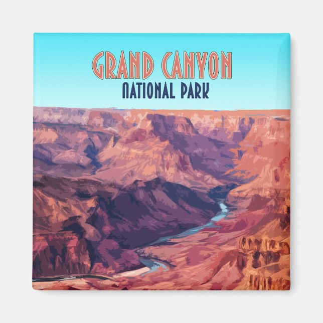 Imán Parque nacional del Gran Cañón (Frente)