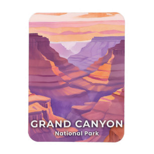 Imán Parque Nacional del Gran Cañón Arte de Acuarela de