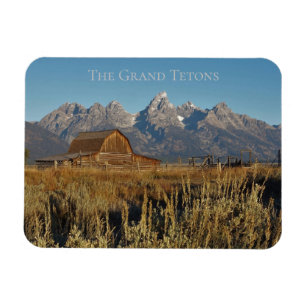 Imán Parque nacional del Gran Tetón Wyoming con granero