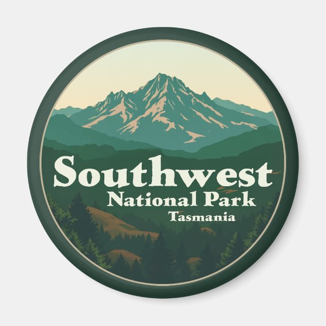 Imán Parque nacional del Suroeste de Tasmania (Frente)