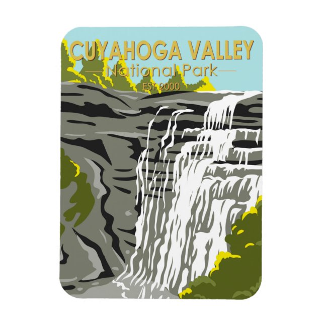Imán Parque nacional del Valle de Cuyahoga (Vertical)