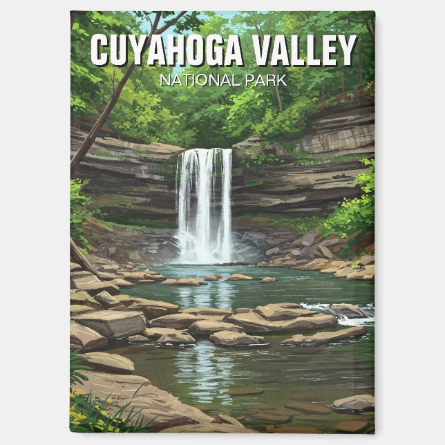 Imán Parque nacional del Valle de Cuyahoga (Anverso)