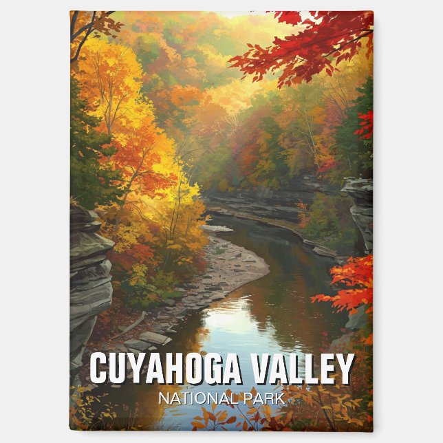 Imán Parque nacional del Valle de Cuyahoga (Anverso)