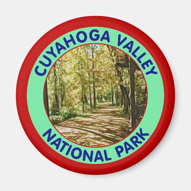 IMÁN PARQUE NACIONAL DEL VALLE DE CUYAHOGA (Frente)