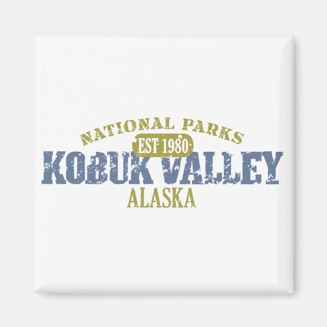 Imán Parque nacional del Valle de Kobuk (Frente)