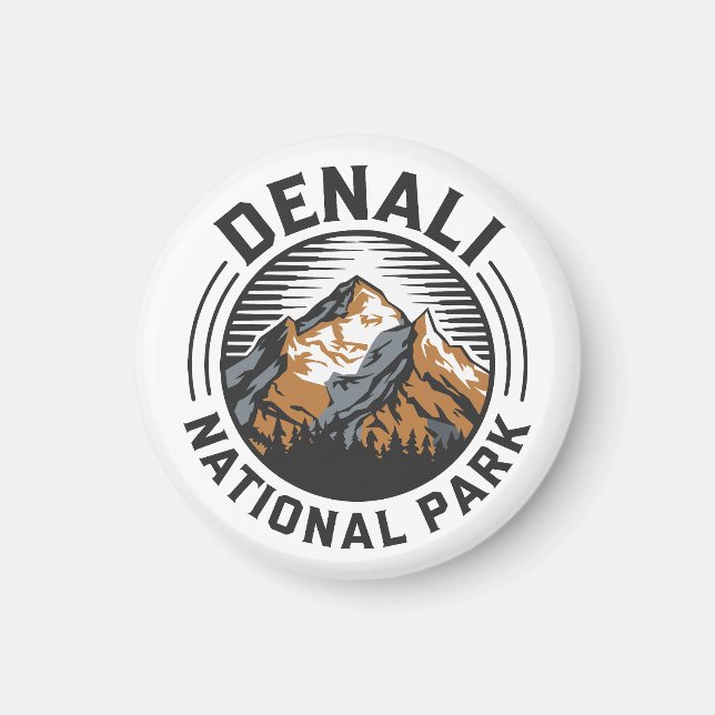 Imán Parque nacional Denali (Frente)