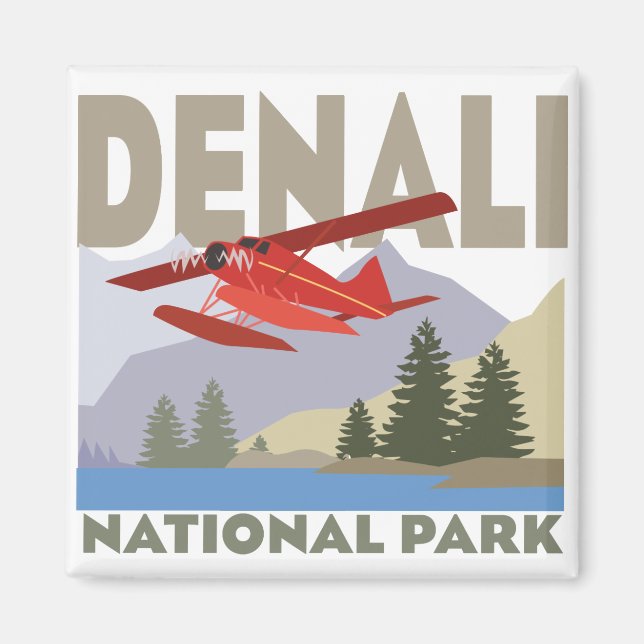 Imán Parque nacional Denali (Frente)