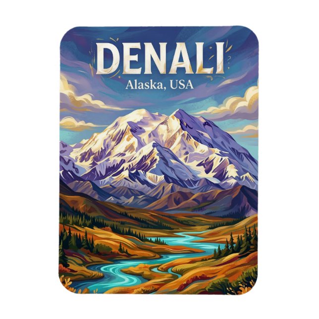 Imán Parque Nacional Denali EE. UU. (Vertical)
