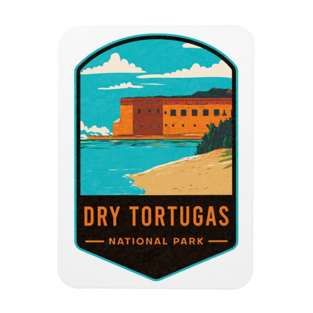 Imán Parque nacional Dry Tortugas (Vertical)