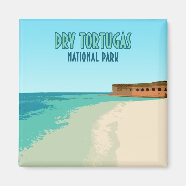 Imán Parque nacional Dry Tortugas Florida (Frente)