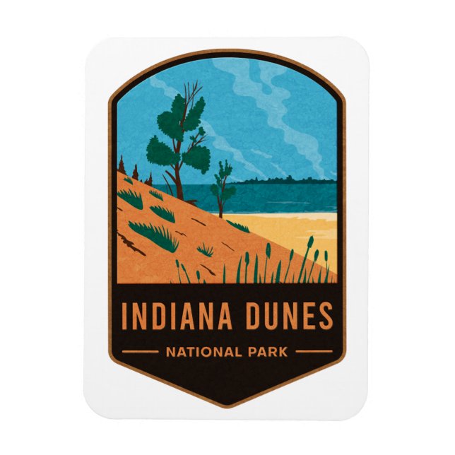Imán Parque nacional Dunas de Indiana (Vertical)