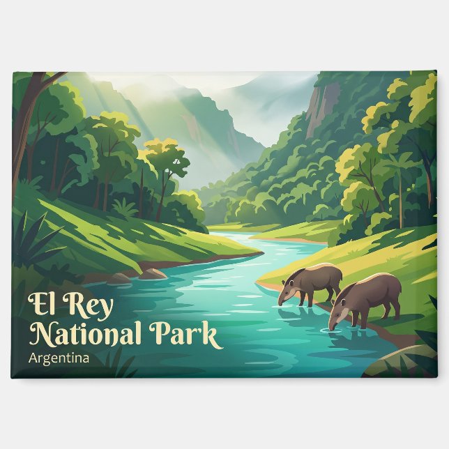 Imán Parque Nacional El Rey Argentina (Anverso)