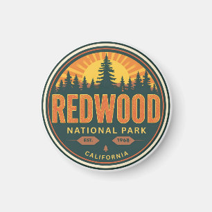 Imán Parque nacional estatal Redwood, California coster