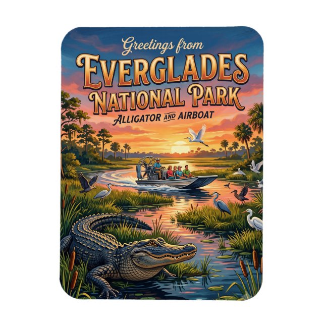 Imán Parque Nacional Everglades Florida (Vertical)