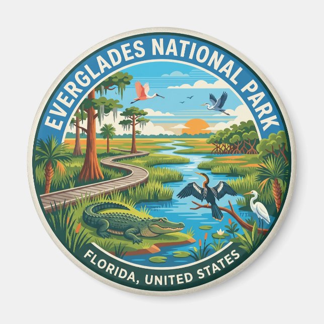 Imán Parque Nacional Everglades Florida (Frente)
