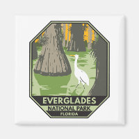 Parque nacional Everglades Florida Egret Vintage