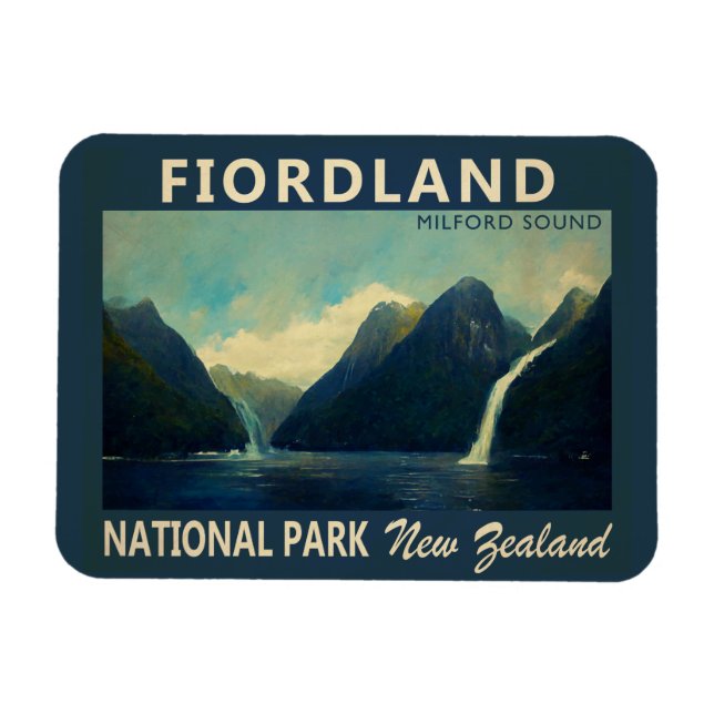 Imán Parque nacional Fiordland (Horizontal)