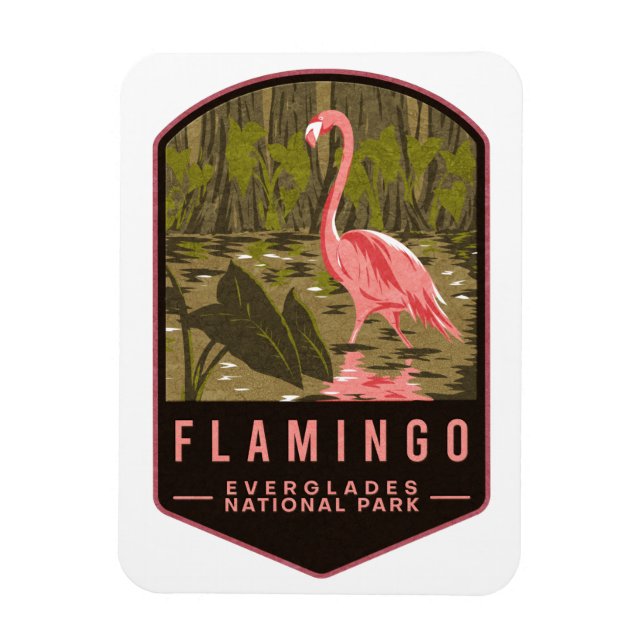 Imán Parque nacional Flamingo Everglades (Vertical)
