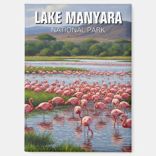 Imán Parque nacional Flamingos del Lago Manyara de Tanz