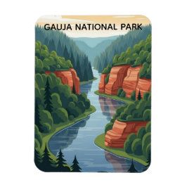 Imán Parque Nacional Gauja Letonia Viajes