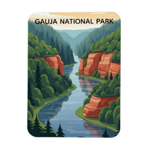 Imán Parque Nacional Gauja Letonia Viajes
