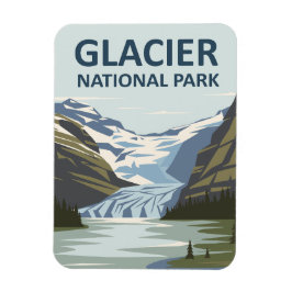 Imán Parque nacional Glaciar Arte de Viajes