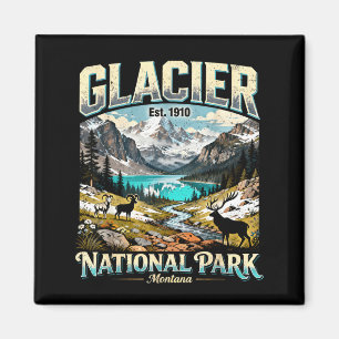 Imán Parque Nacional Glaciar Montana Arte de Naturaleza