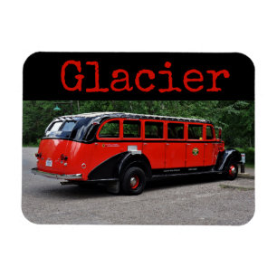 Imán Parque nacional Glaciar Red Bus