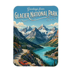 Imán Parque Nacional Glacier Montana