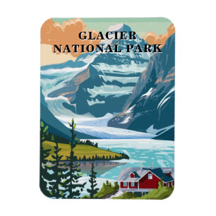 Imán Parque nacional Glacier Montana Souvenir