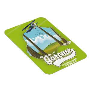 Imán Parque nacional Goreme Mapa de Turquía