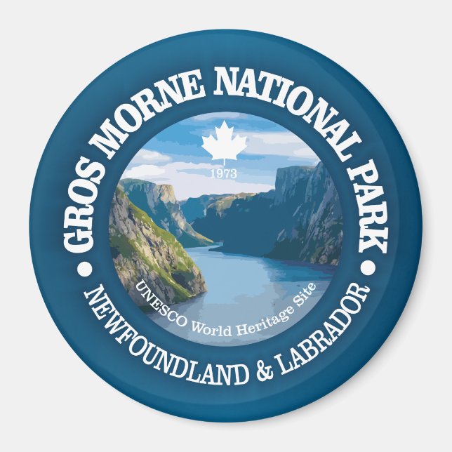 Imán Parque nacional Gros Morne (Frente)