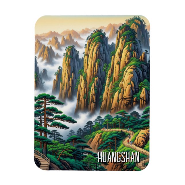 Imán Parque Nacional Huangshan China (Vertical)