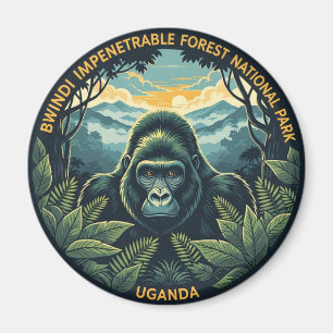 Imán Parque nacional impenetrable de Bwindi en Uganda