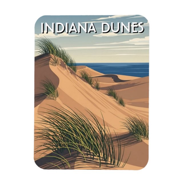 Imán Parque Nacional Indiana Dunes Viaje (Vertical)