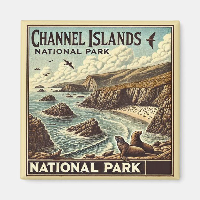 Imán Parque nacional Islas del Canal (Frente)