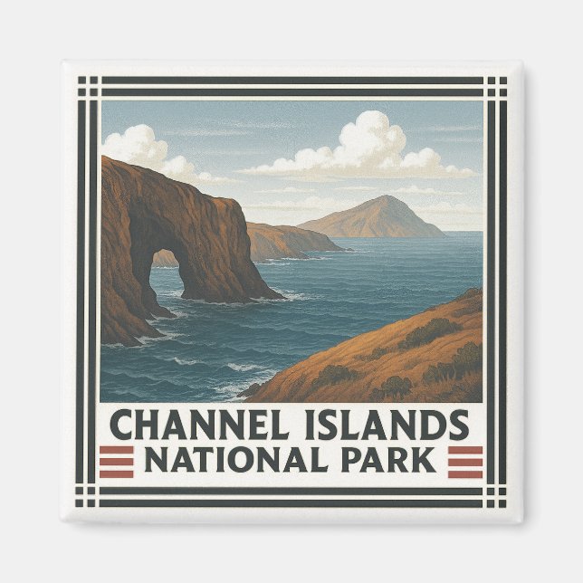 Imán Parque nacional Islas del Canal (Frente)